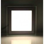 Downlight panel LED Cuadrado 240x240mm Cristal 24W 